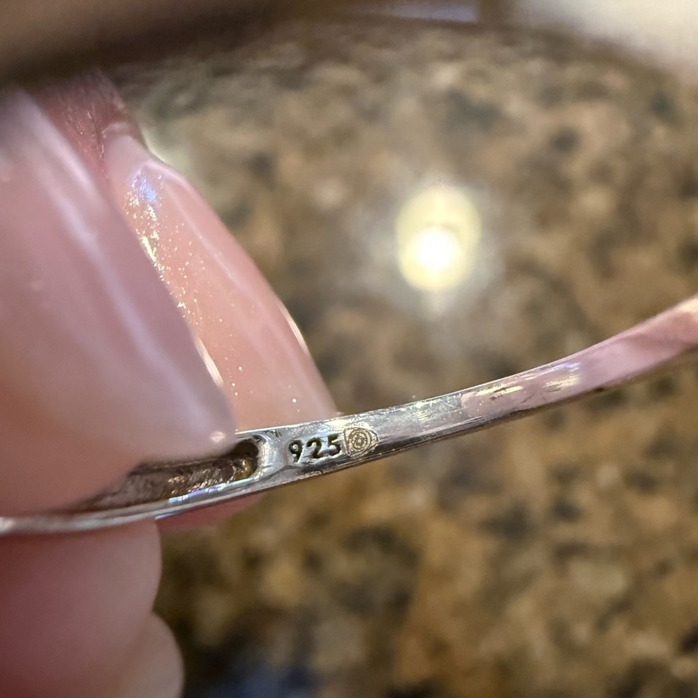 Diamond sterling silver promise ring - Picture 3 of 3